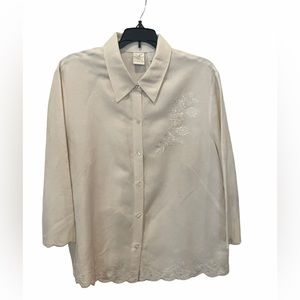 Emma James 3 Piece Dress Womens Size 12/14 Linen Blend